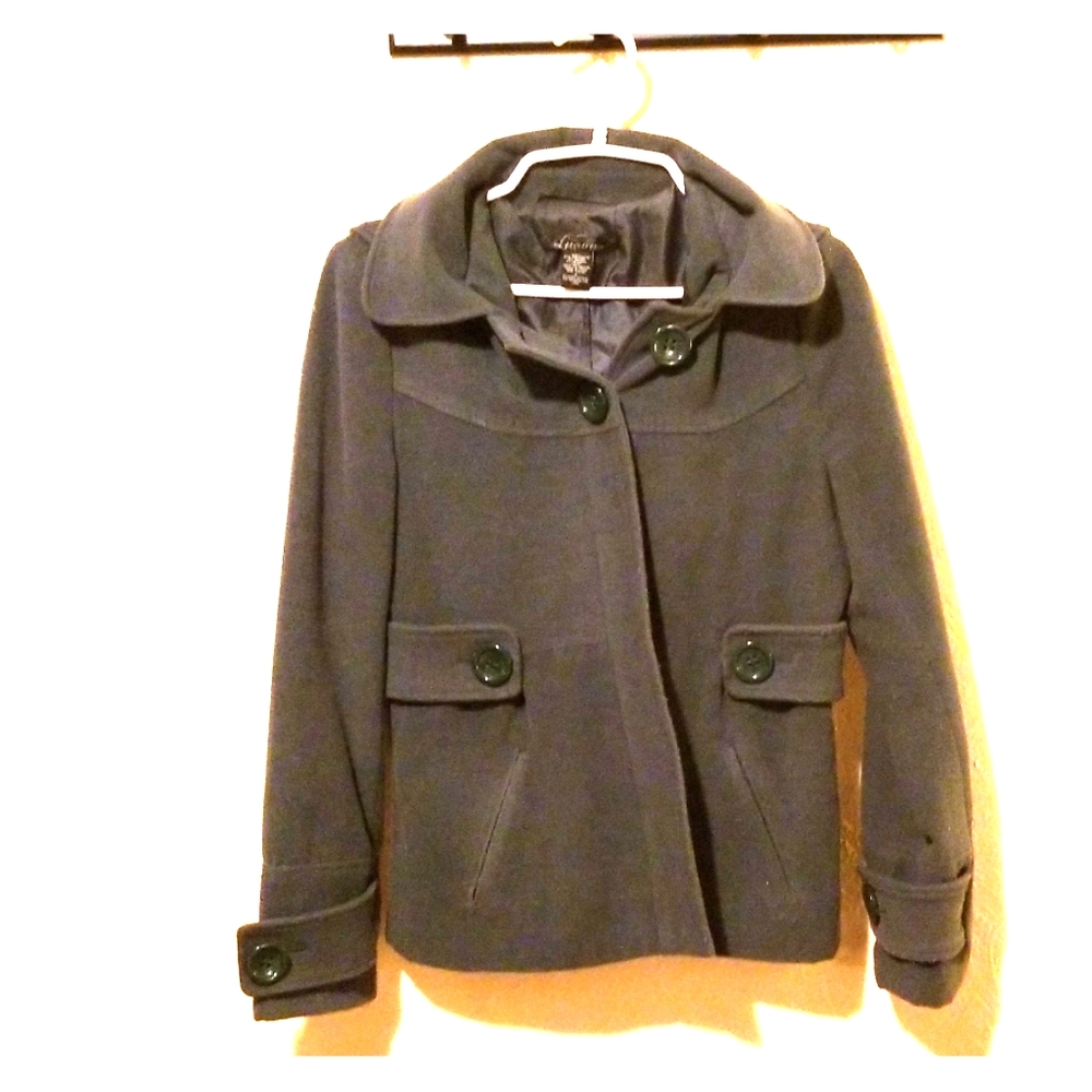 Teal peacoat